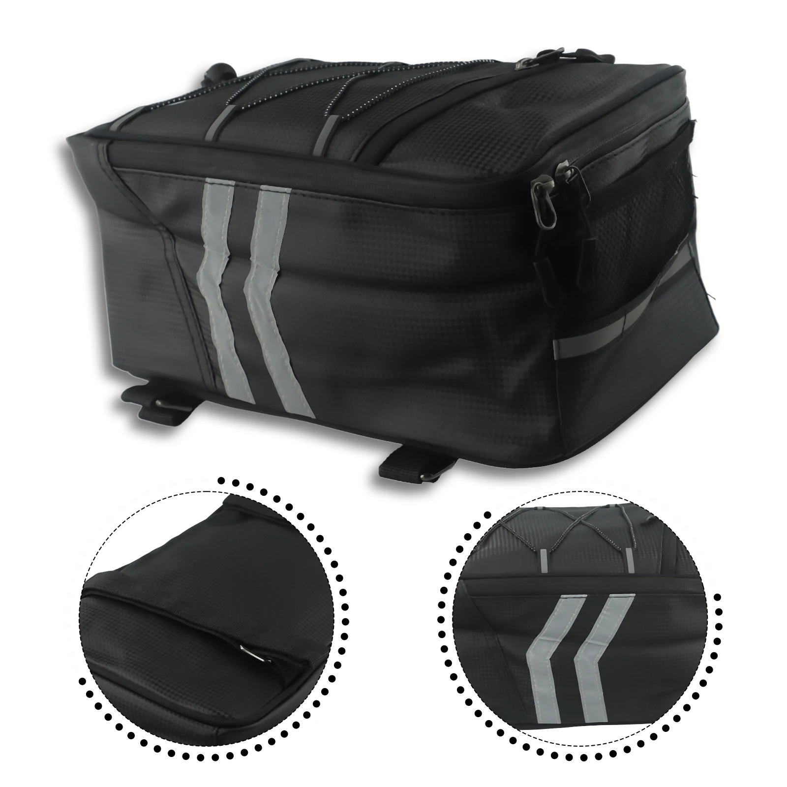 Panniers Waterproof Rear - Torba motocyklowa 8L na bagażnik tylny,