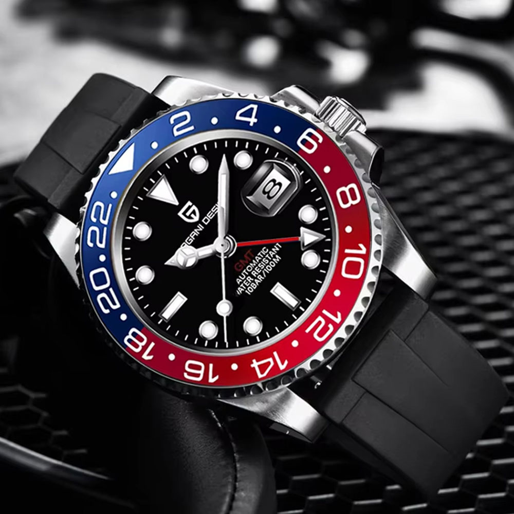 Cycling Zones - Zegarek męski PAGANI DESIGN GMT 40mm,
