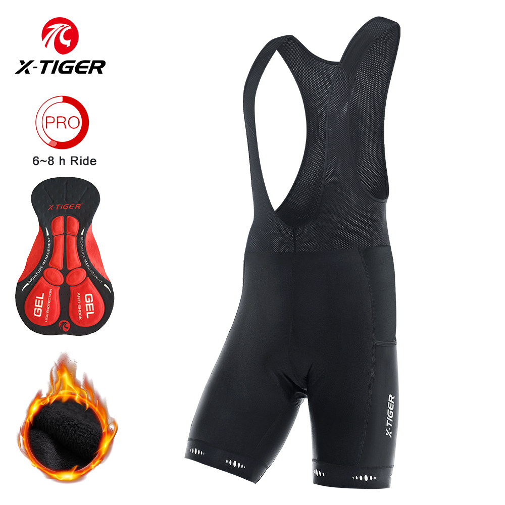 Cycling Commuter Backpack - X-TIGER Męskie polarowe ciepłe spodenki rowerowe