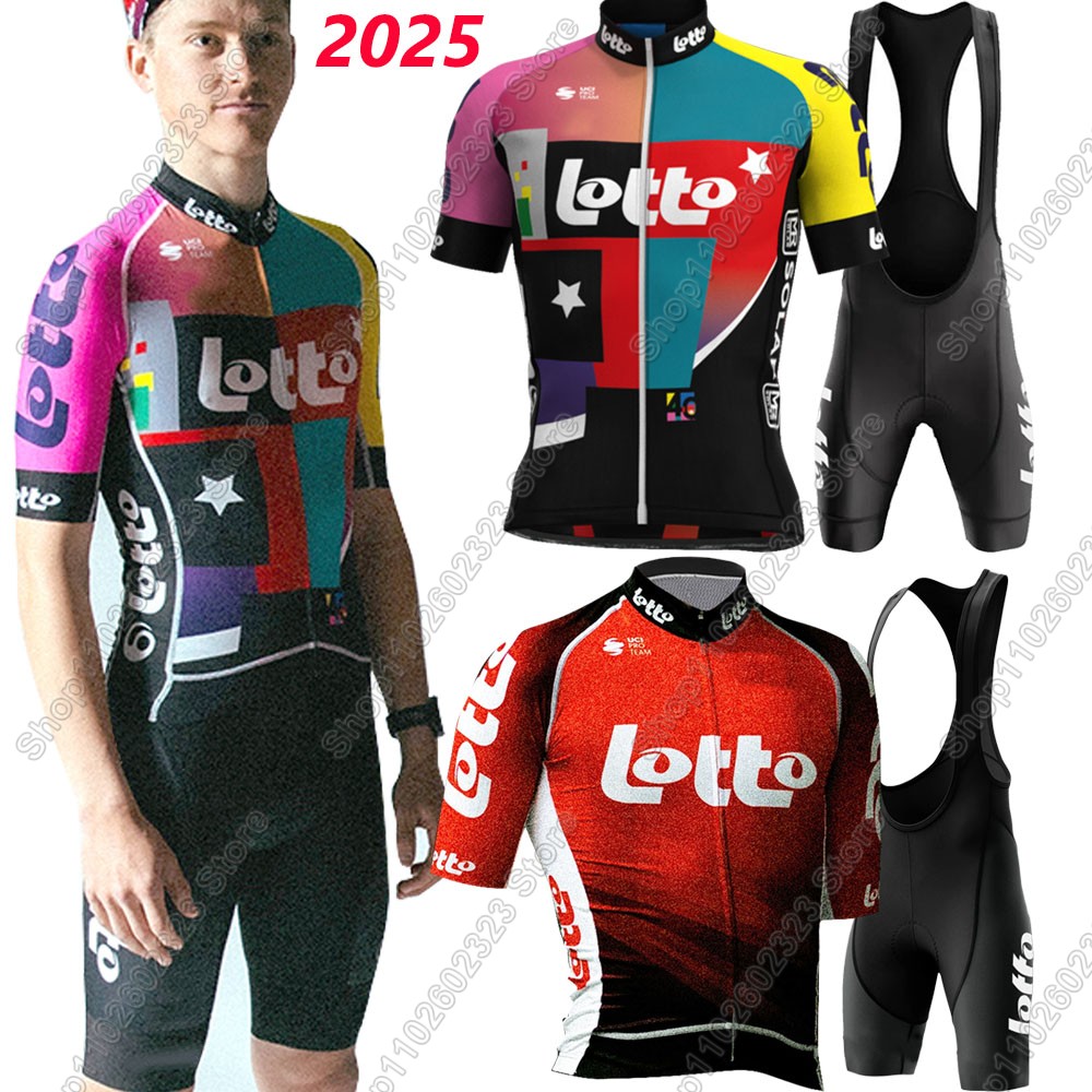 Cycling Commute Shorts - Zestaw kolarski Lotto Team 2025 Koszulka