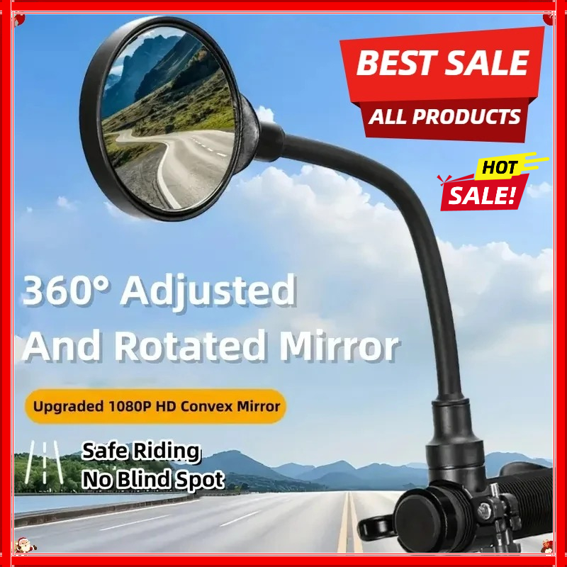 Mirror Handlebar Convex - Lusterko rowerowe na kierownicę, obrotowe i