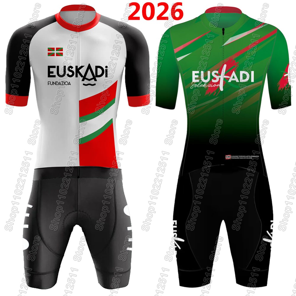 Cycling Commute Shorts - Zestaw kolarski Euskadi Team 2026, letnia