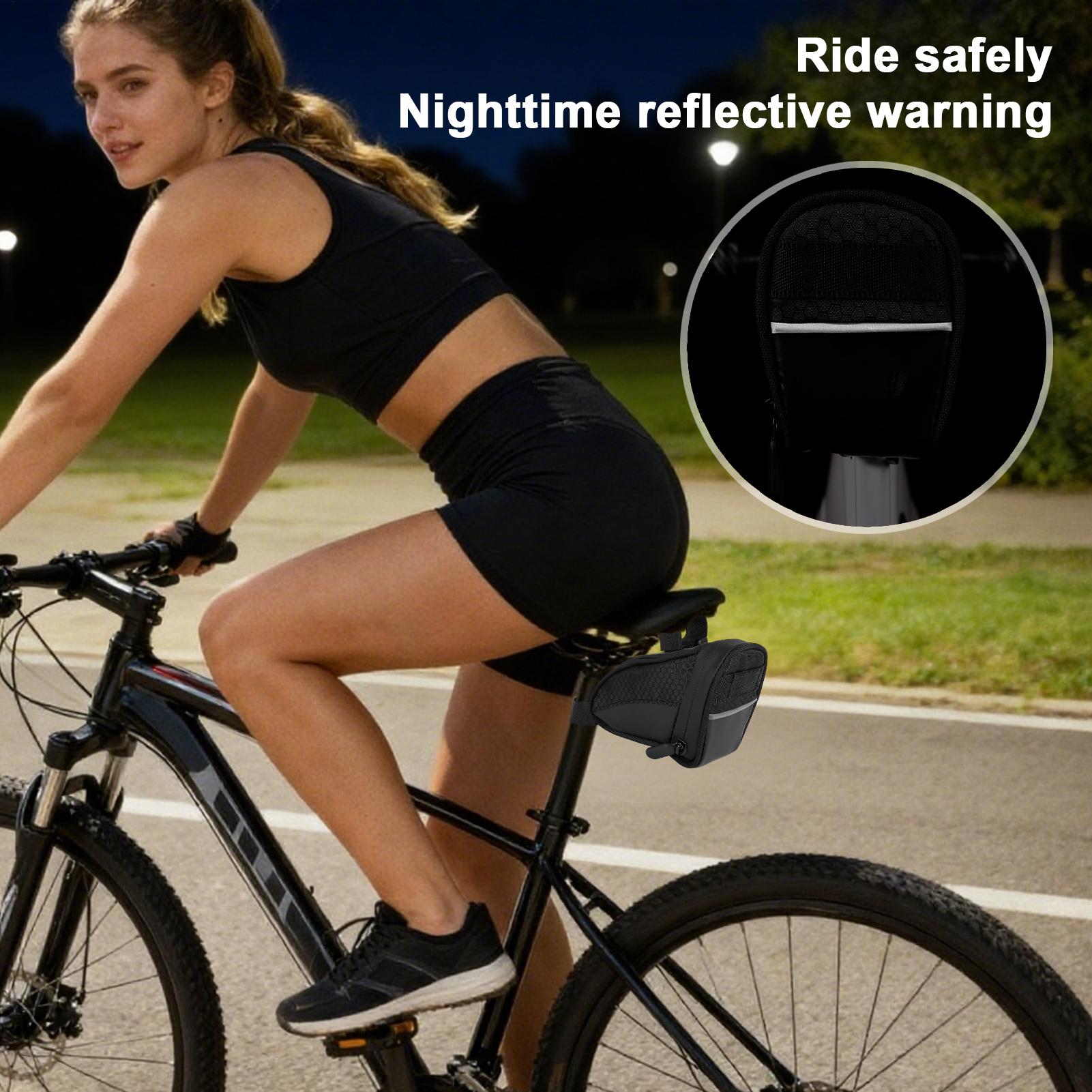 Saddle Bag Under Seat - Duża torba rowerowa na zamek błyskawiczny,