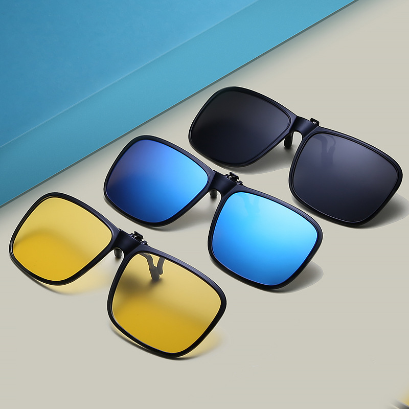 Cycling Zones - Kwadratowe klipsy do okularów przeciwsłonecznych z
