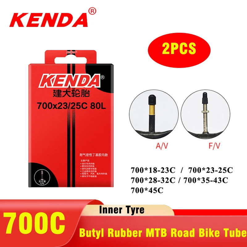 Inner Tube 700C - 2 SZT. Dętka rowerowa KENDA 700C