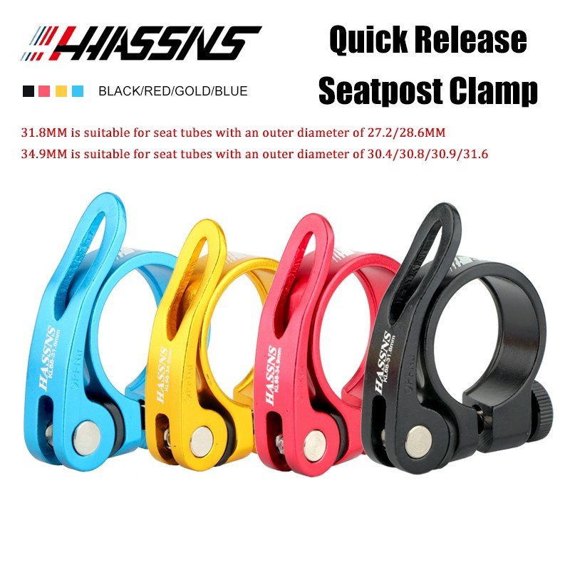 Commuting By Bike - HASSNS Zacisk sztycy rowerowej Quick Release