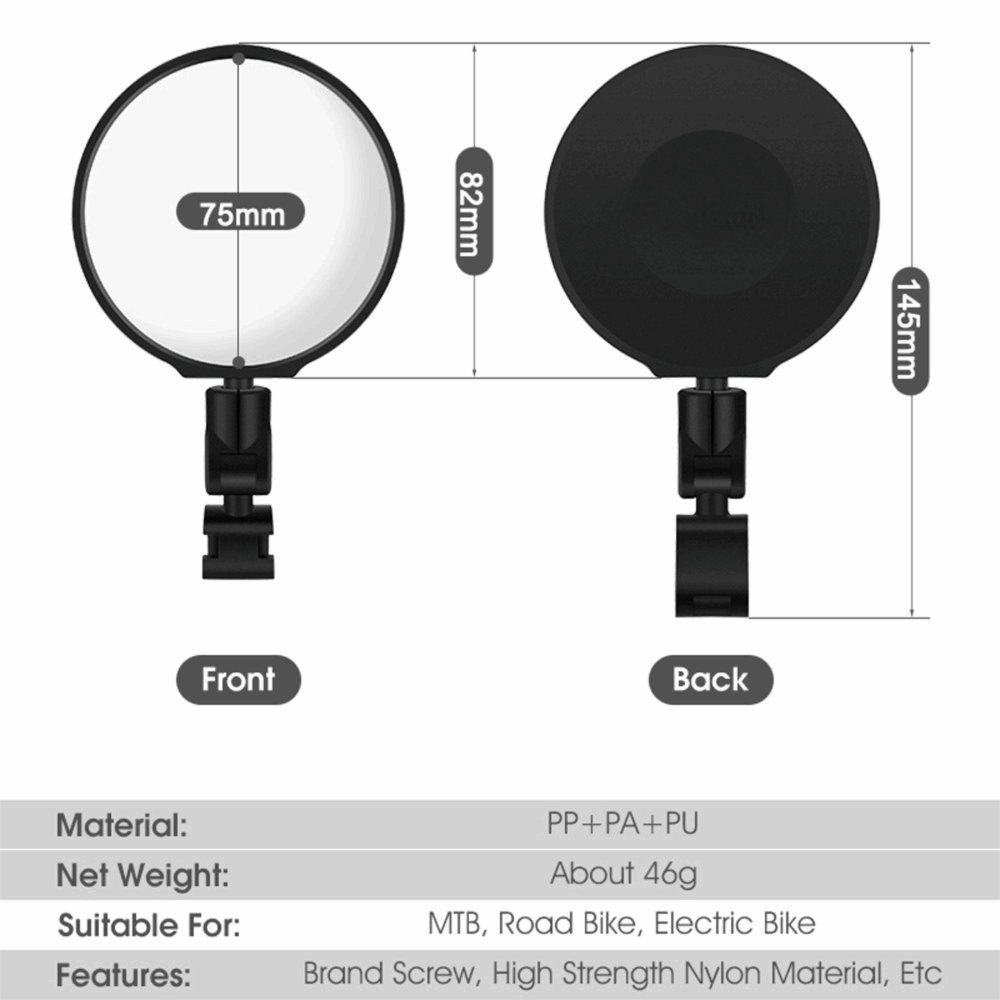 Szerokokątne lusterko rowerowe – Mirror Handlebar Convex recenzja i cena