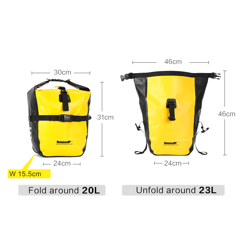 Torba rowerowa Rhinowalk 20L,  – Cycling Journey recenzja i cena