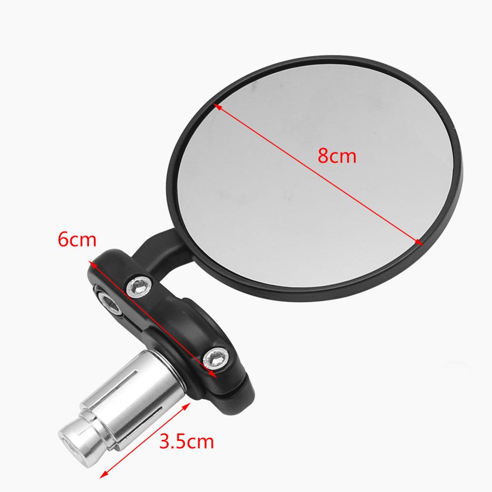 2 szt. Okrągłe lusterka motocy – Mirror Handlebar Convex recenzja i cena