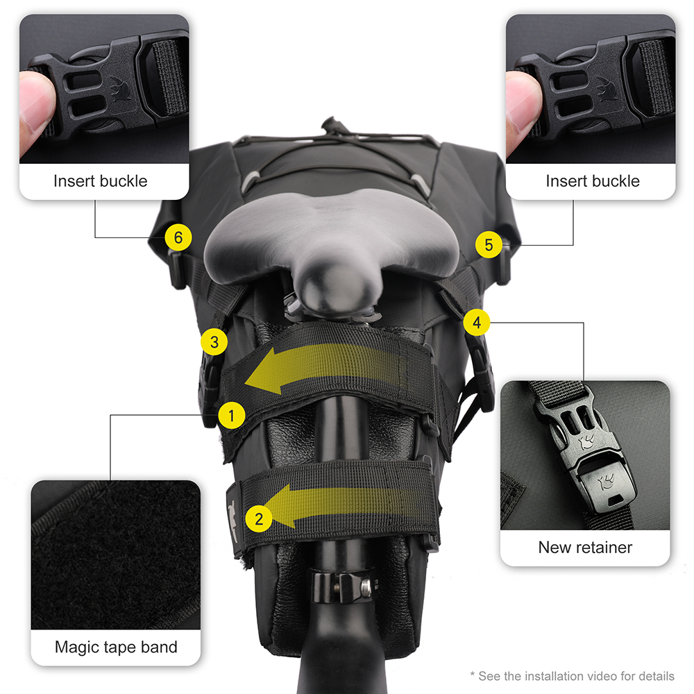 Rhinowalk torba na siodełko ro – Panniers Waterproof Rear recenzja i cena