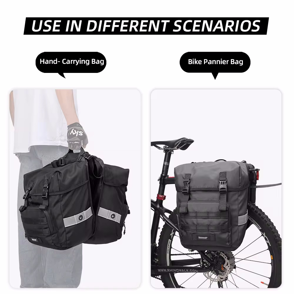 Torba rowerowa 40L, 2 w 1, dwu – Panniers Waterproof Rear recenzja i cena