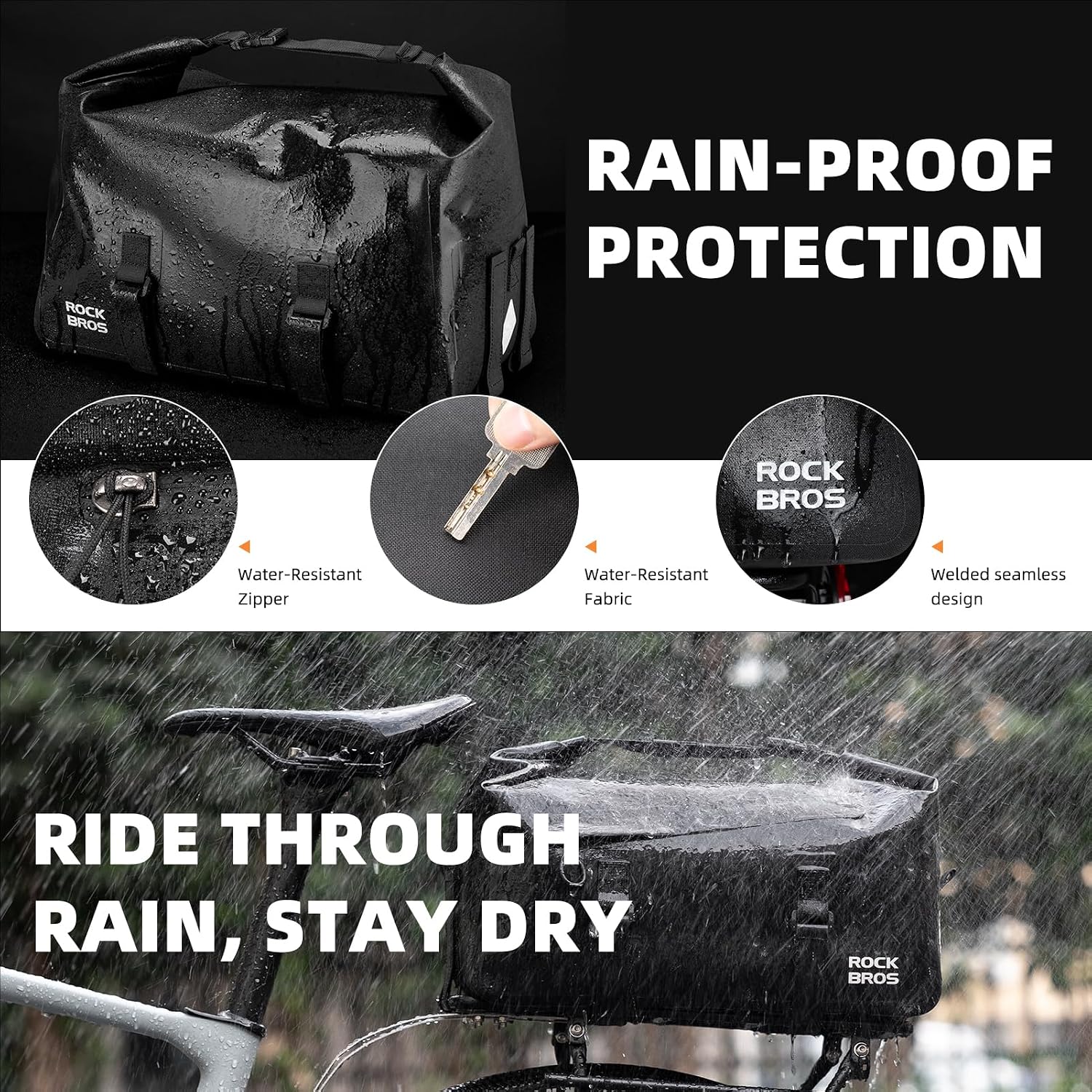 Torba rowerowa na bagażnik, ro – Panniers Waterproof Rear recenzja i cena